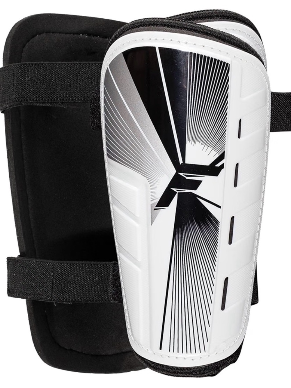 Franklin SuperLight Soccer Shin Guard Set Sz Large Up To 5’11 White/Black NEW